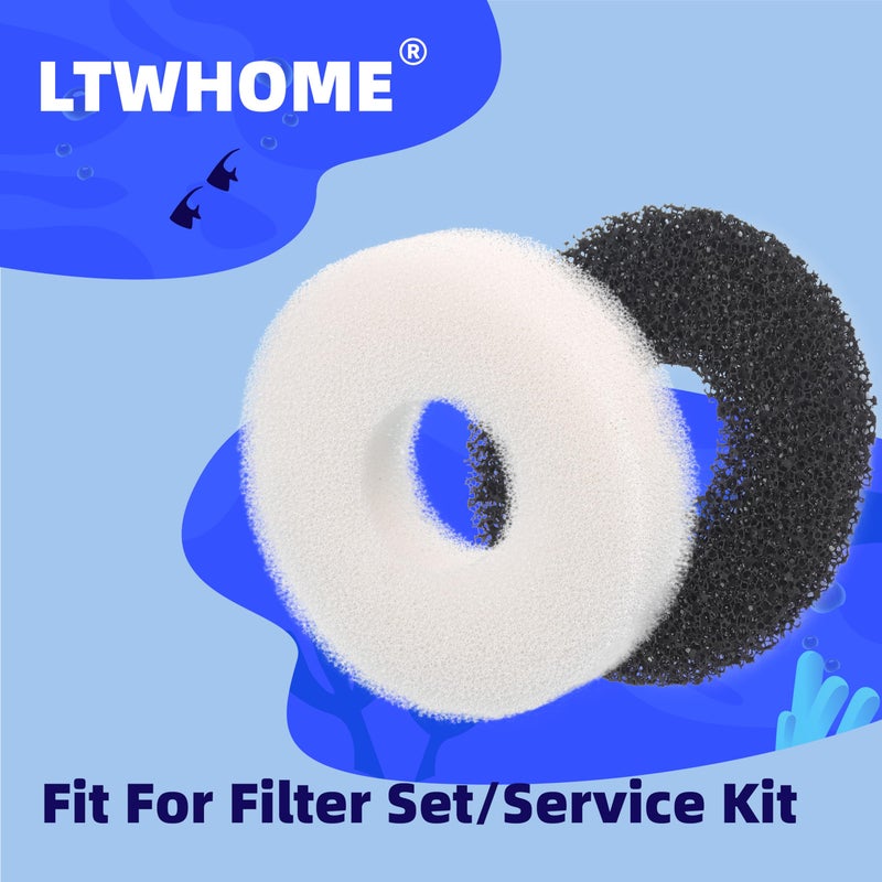 LTWHOME Compatiable Foam and Carbon Rings Fit for Biorb Filter Set/Service Kit (Pack of 16) - Image 4
